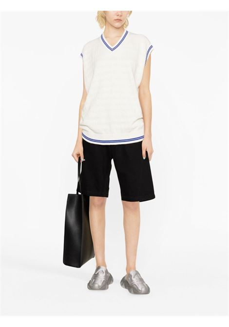 Top in maglia con righe in bianco - donna ALEXANDER WANG | 1KC3231050138