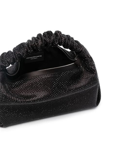 Borsa mini Scrunchie con cristalli in nero - donna ALEXANDER WANG | 20323R40T001