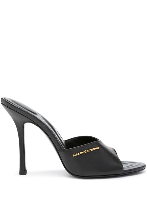 Mules con placca logo Lucienne in nero - donna ALEXANDER WANG | 30423S011001