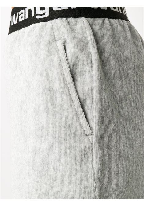 Pantaloni sportivi con logo in grigio - donna ALEXANDER WANG | 4CC1204024030