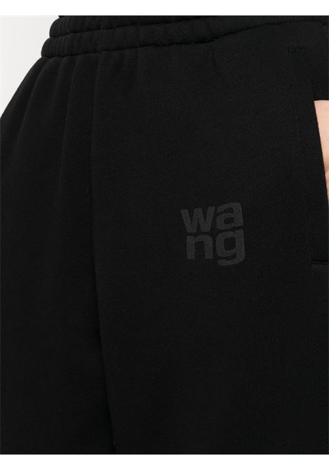 Pantaloni sportivi con logo in nero - donna ALEXANDER WANG | 4CC3224348001