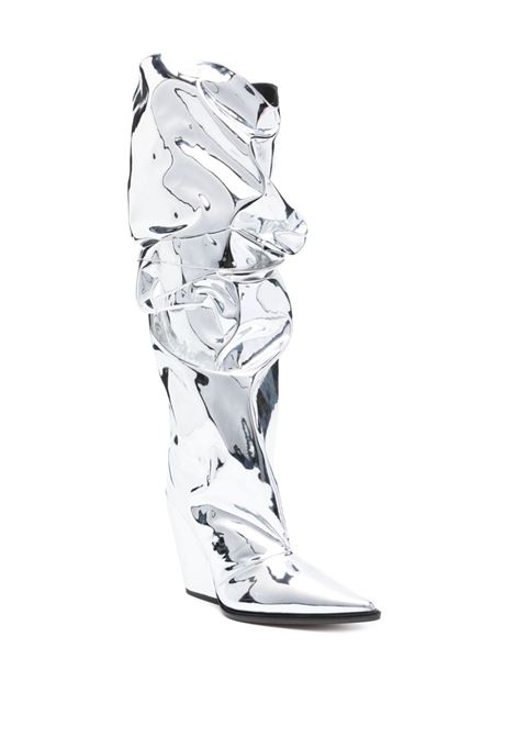 Stivali Avi 110mm al ginocchio in argento - donna ALEXANDRE VAUTHIER | AVI3809003