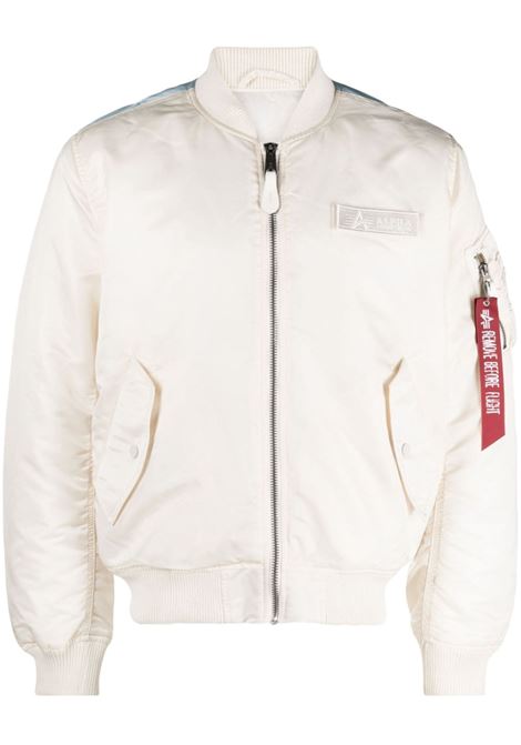 White MA-1 VF Fighter Squadron padded bomber jacket - men  ALPHA INDUSTRIES | 108101578