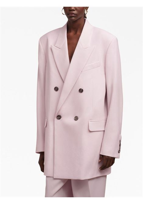 Blazer doppiopetto oversize in rosa - donna AMI PARIS | FBV311WV0026679
