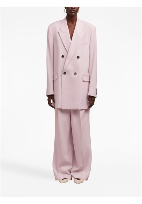 Pink oversize double-breasted blazer - women AMI PARIS | FBV311WV0026679