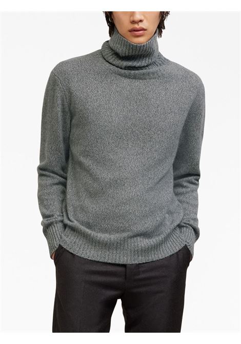 Grey roll-neck jumper - men  AMI PARIS | HKS427005055