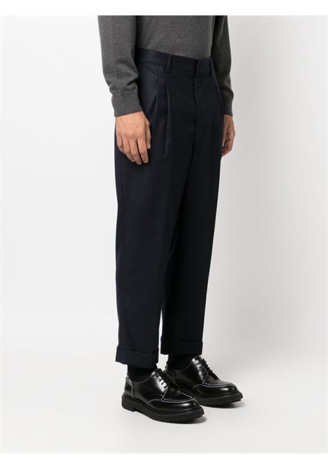 Blue cropped trousers - men AMI PARIS | HTR100WV0023430