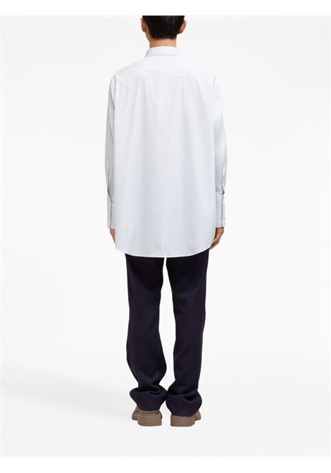 Camicia a righe in blu e bianco - unisex AMI PARIS | USH129CO0048132