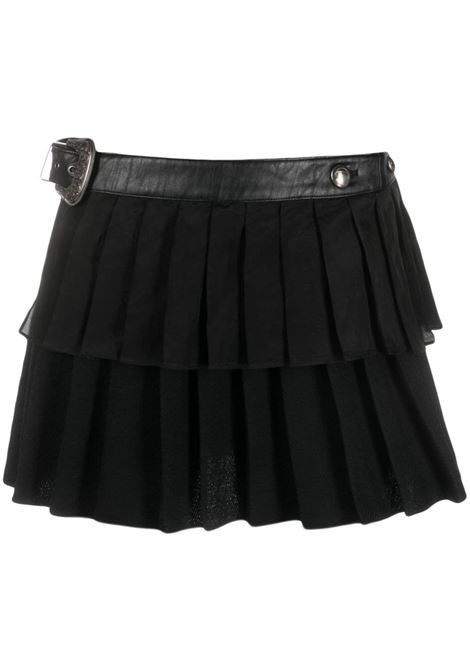 Black belted miniskirt - women  ANDERSSON BELL | APA662WBLK