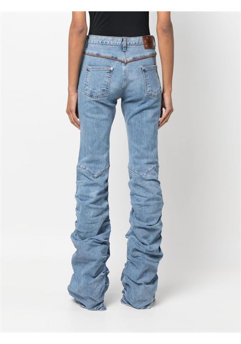 Jeans svasati con ruches in blu - donna ANDERSSON BELL | APA667WWASBL