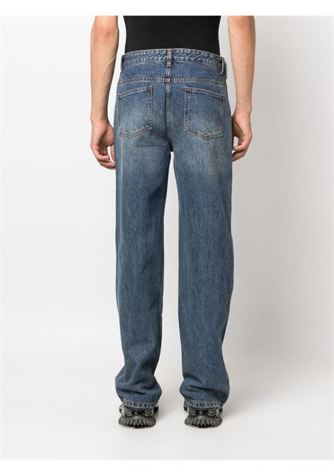Blue contrast-stitching light-wash jeans - men  ANDERSSON BELL | APA682MWASBLU