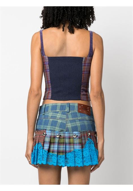 Top con zip tartan in multicolore - donna ANDERSSON BELL | ATB995WPRPL