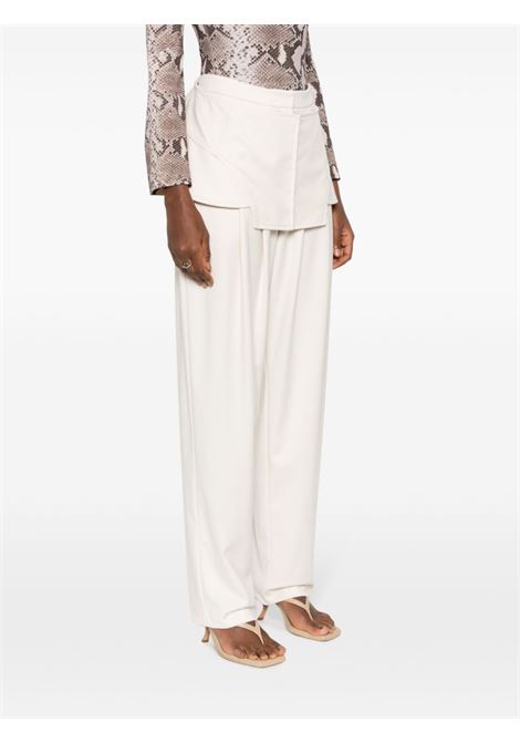 Pantaloni dritti in bianco - donna ANDREADAMO | ADPF23PA203430474