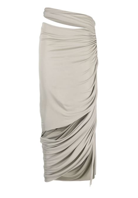 Grey draped cut-out skirt - women ANDREADAMO | ADPF23SK013151775
