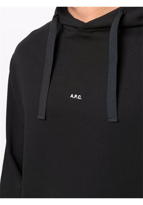 Black Larry logo-print sweatshirt - men A.P.C. | COEIPH27622LZZ
