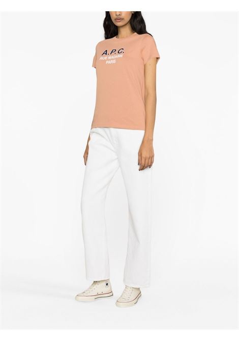 T-shirt madame con stampa in rosa - donna A.P.C. | COEZCF26149FAD