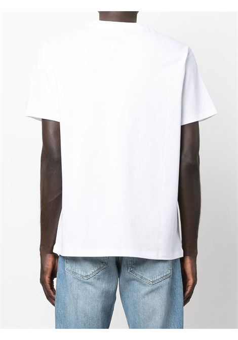 White logo-print T-shirt - men A.P.C. | COEZCH26840AAB