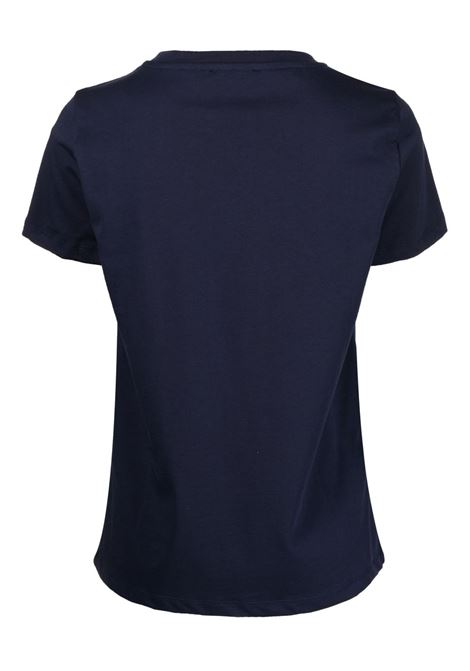 T-shirt girocollo con logo in blu - donna A.P.C. | COFBTF26012IAK