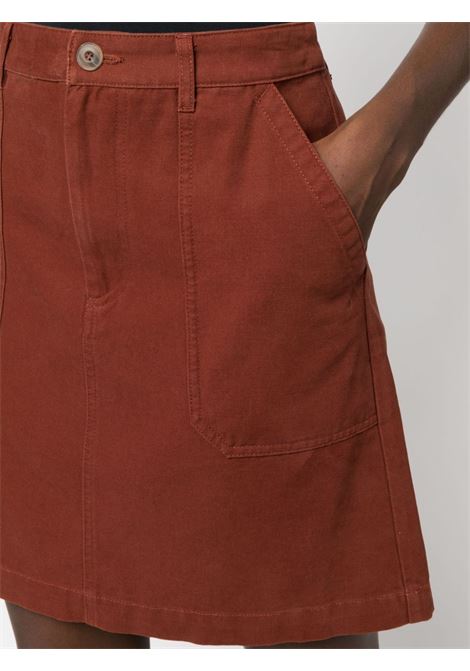 Brick red L?a A-line mini skirt - women A.P.C. | COGBJF06299EAF