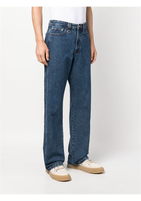 Blue straight-leg jeans - men A.P.C. | COGEIH09193IAL