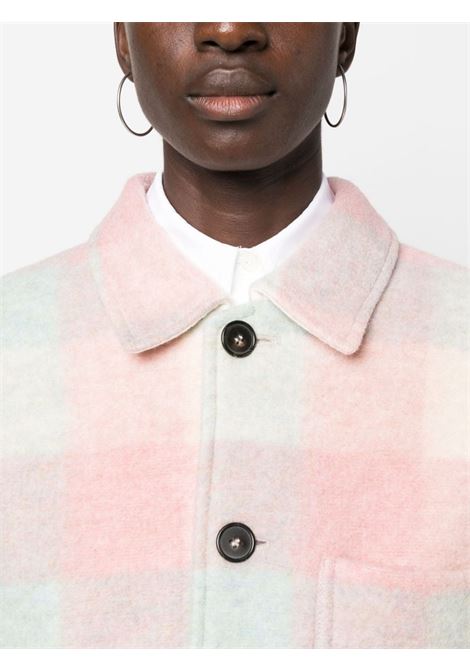 Multicolored check-pattern shirt jeacket - women  A.P.C. | WOAPKF02880FAD