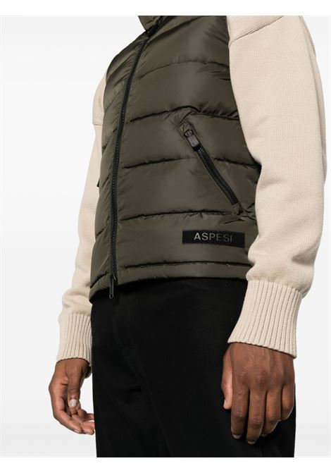 Green padded-design vest - men  ASPESI | W3016V00685237