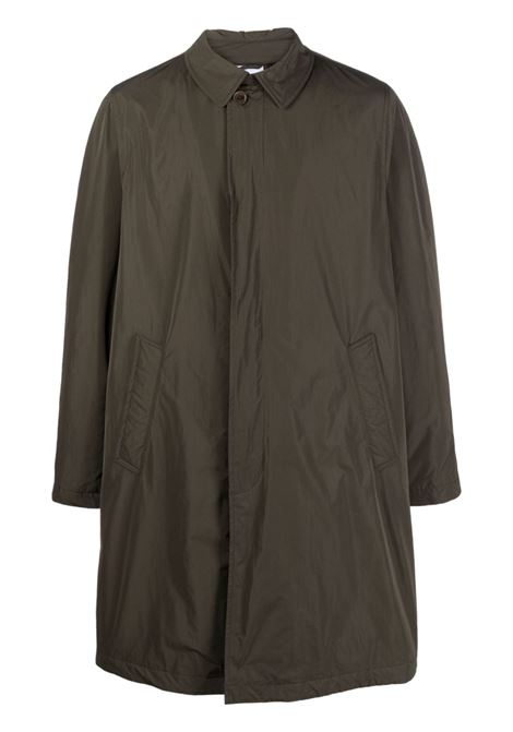 Green  classic-collar concealed-fastening trench coat - men  ASPESI | W311G70301237