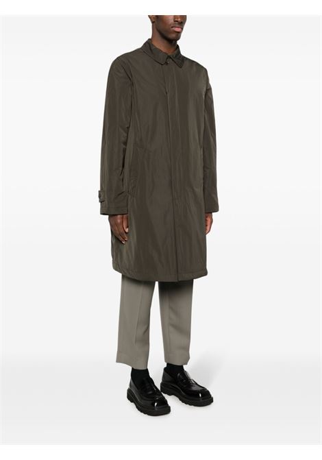 Green  classic-collar concealed-fastening trench coat - men  ASPESI | W311G70301237