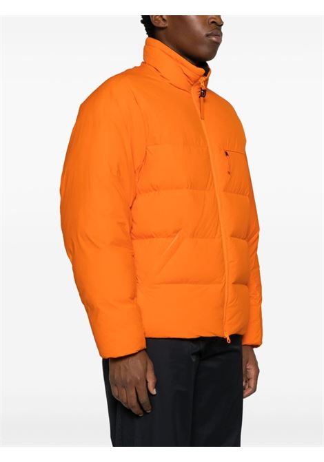 Orange high-neck quilted down jacket - men  ASPESI | W3324L58901023