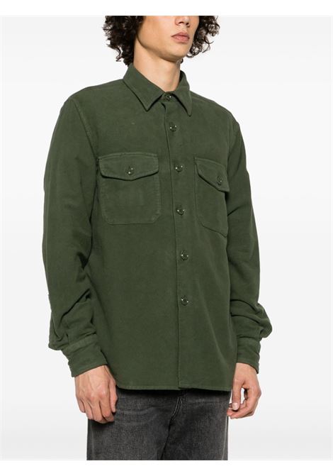 Green long-sleeved shirt - men  ASPESI | W3ACE26L54885245