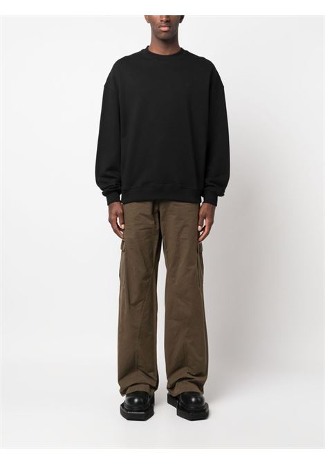 Black embroidered-logo sweatshirt - men AXEL ARIGATO | A1449001BLK