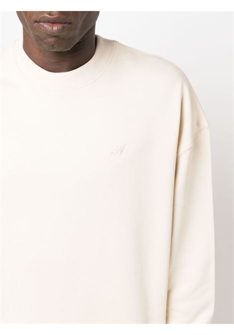 Beige embroidered-logo sweatshirt - men AXEL ARIGATO | A1449002PLBG