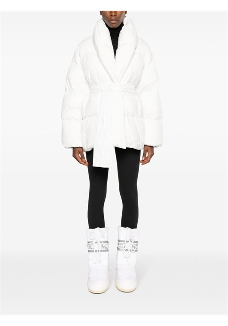 White Dada 78 belted puffer jacket - women BACON | BACPIGIA337CL177