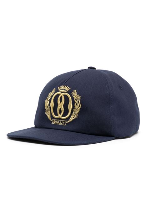 Blue logo-embroidered  baseball cap - men BALLY | MHA01BCO057U508