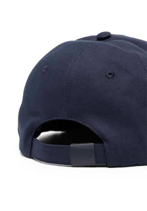 Blue logo-embroidered  baseball cap - men BALLY | MHA01BCO057U508