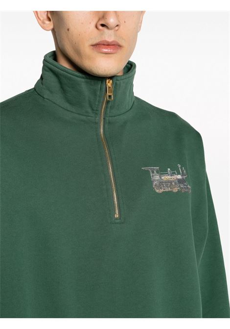 Green logo-embroidered sweatshirt - men BALLY | MJE03ACO227U652