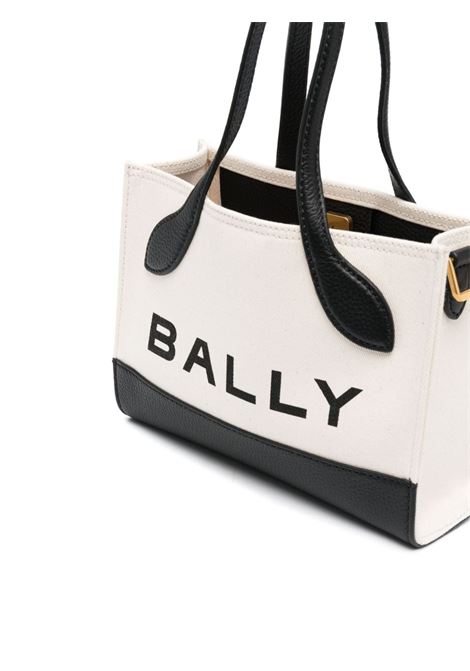 Beige and black color-block tote bag - women  BALLY | WAM02GCV034I182O