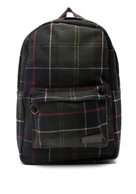 Multicolored tartan-check felted backpack - men  BARBOUR | UBA0421TN11