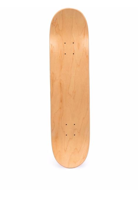 Brown graphic-print skateboard deck - unisex BLUE SKY INN | BS2101SB001SIG