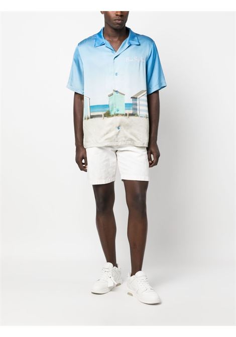 Camicia con stampa grafica in multicolore - uomo BLUE SKY INN | BS2302SH039HOU