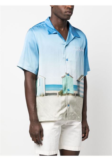 Multicolour graphic-print short-sleeve shirt - men BLUE SKY INN | BS2302SH039HOU