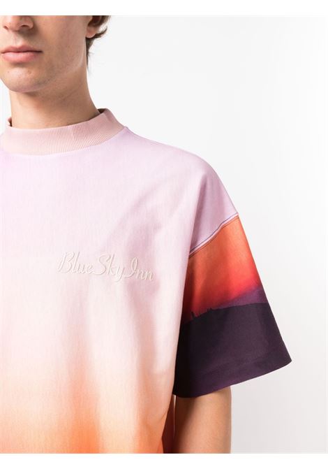 T-shirt con stampa grafica in multicolore - uomo BLUE SKY INN | BS2302TS022SUN