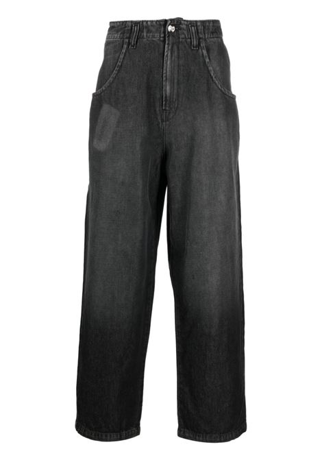  Black button-up wide-leg jeans - men BLUEMARBLE | PA41DE13B23BLK