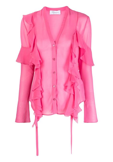 Blusa semi trasparente in rosa - donna BLUMARINE | A322C234AN0731