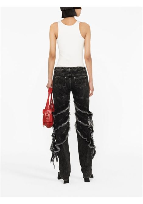 Jeans con ruches in nero - donna BLUMARINE | A322J087AN0985