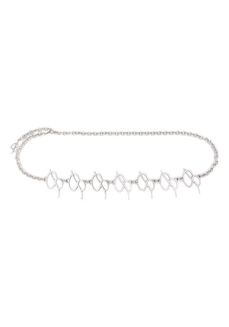 Cintura a catena con logo in argento - donna BLUMARINE | A322W197AN0995
