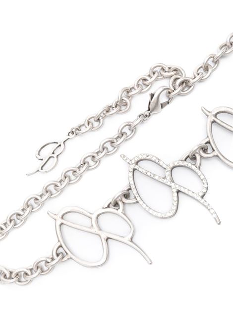 Cintura a catena con logo in argento - donna BLUMARINE | A322W197AN0995