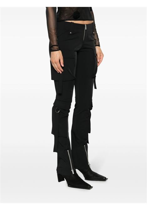 Pantaloni cargo skinny a vita bassa in nero - donna BLUMARINE | A344P012AN0990