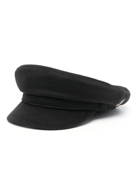 Black logo-patch sailor cap - unisex BORSALINO | B45079D0053875B