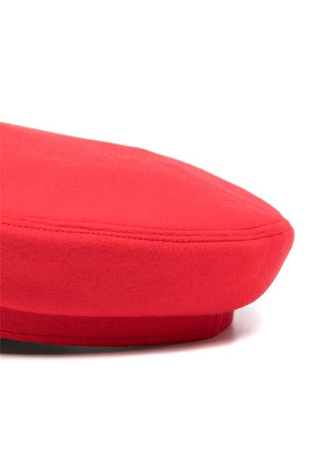 Red logo-patch sailor cap - unisex BORSALINO | B45079D0053960A